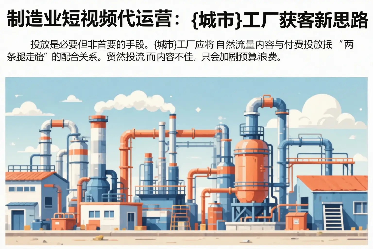 制造业短视频代运营：德城工厂获客新思路